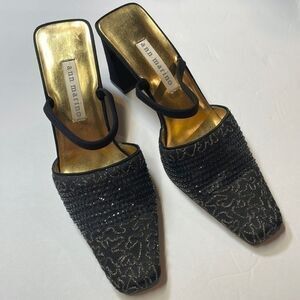 Ann Marino my woman’s black fabric heels. Size 6.5.